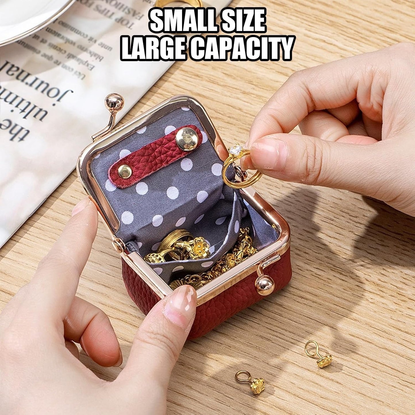 Genuine Leather Mini Jewelry Box