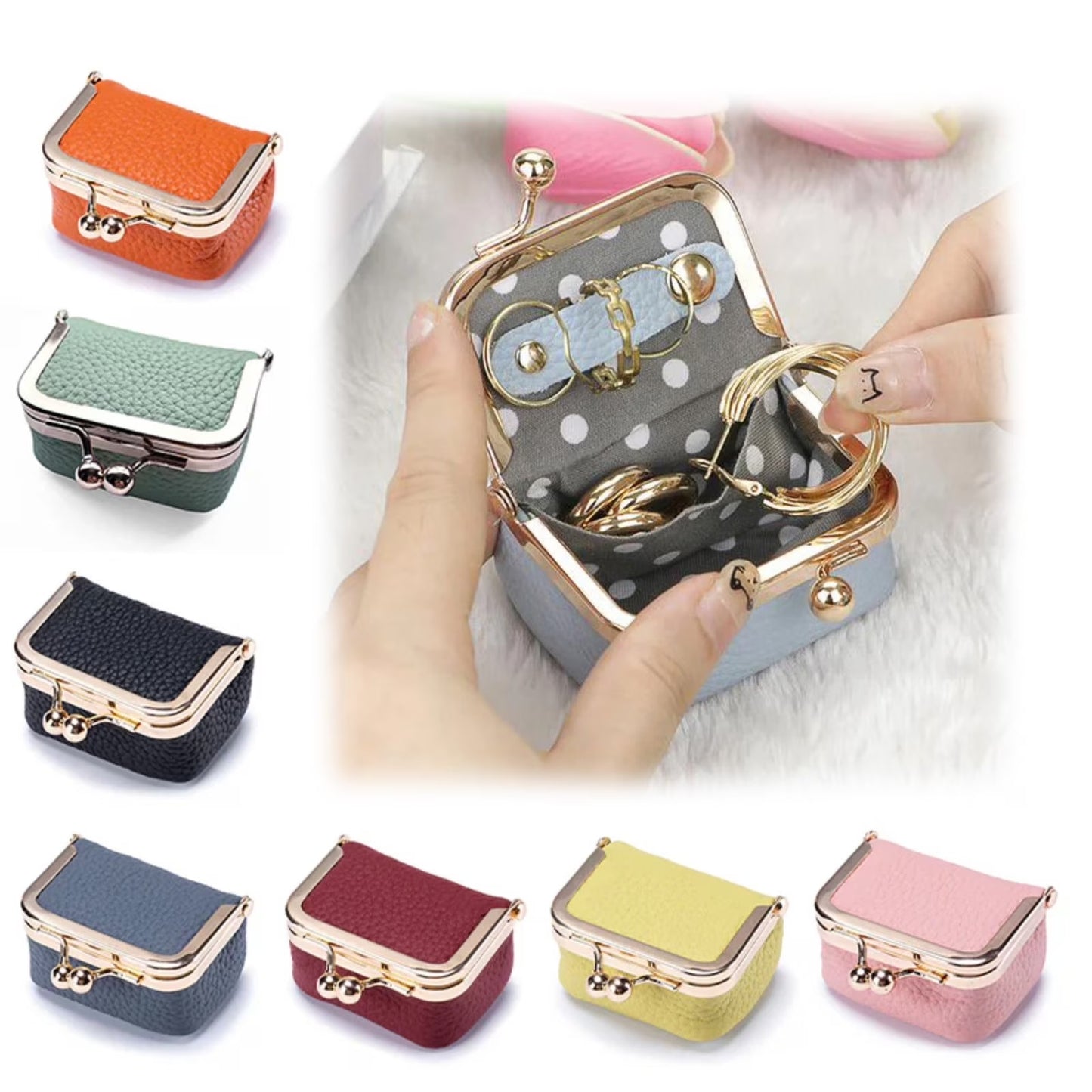 Genuine Leather Mini Jewelry Box