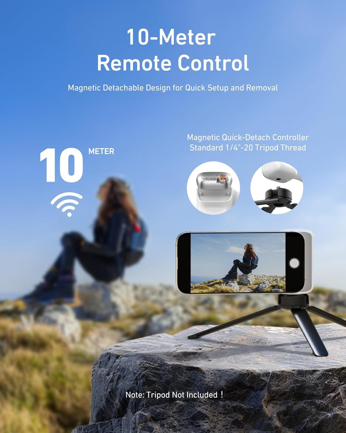 Magnetic Phone Camera Grip