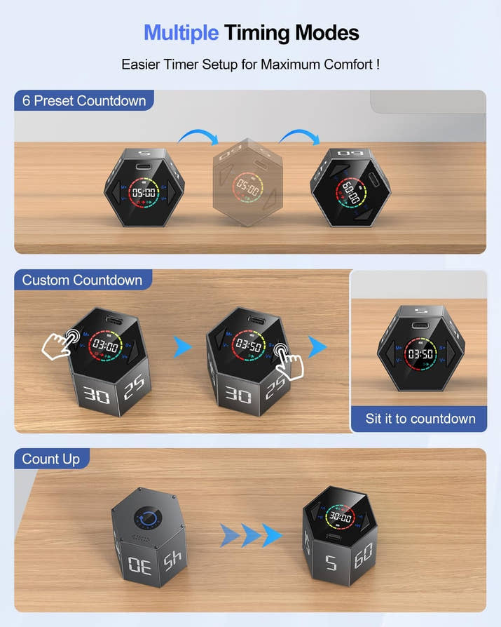Ticktime Pomodoro Hexagon Timer