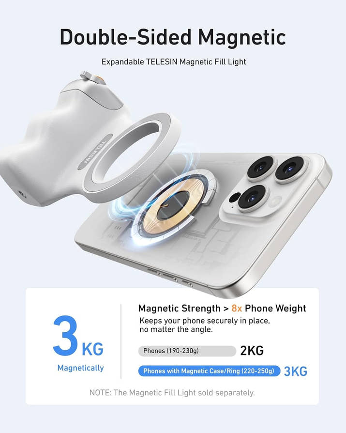 Magnetic Phone Camera Grip